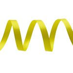 Лента декоративная ёлочка 15.0 мм / 20±1 метров, 88 лимонный