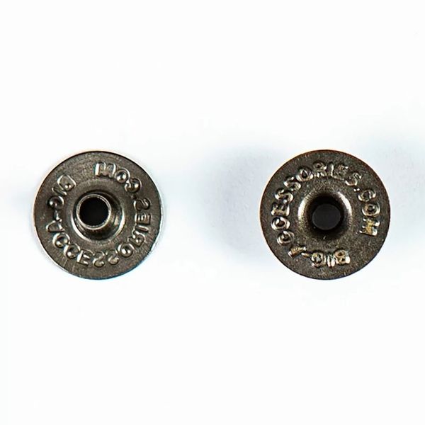 Часть кнопки Дельта (O-образная) ⌀14 мм (D-часть), кольцо 1/15, латунь, 100 шт, S090535