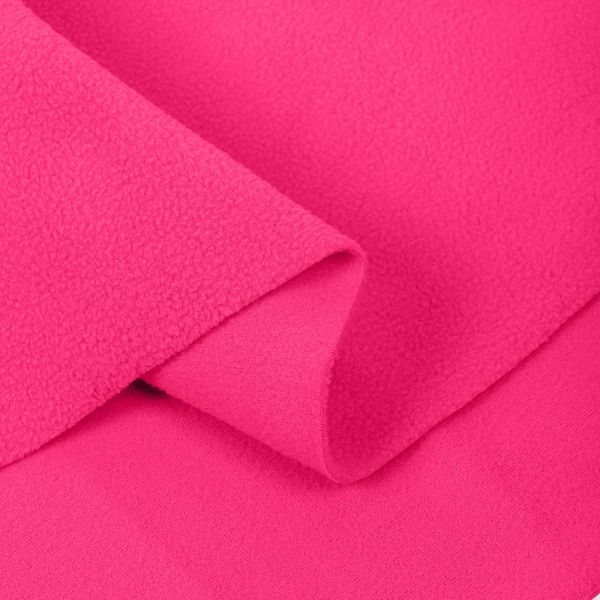 Флис 2-сторонний 190 г/м², 150 см / 2 метра, TBY-0059-338.2, цв.F338 неон розовый