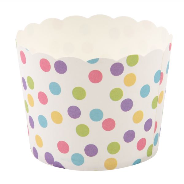 Формы для выпечки бумажные 6 см, 6х5.5 см, 12 шт, №04 горох, S-Chief PPC-0006