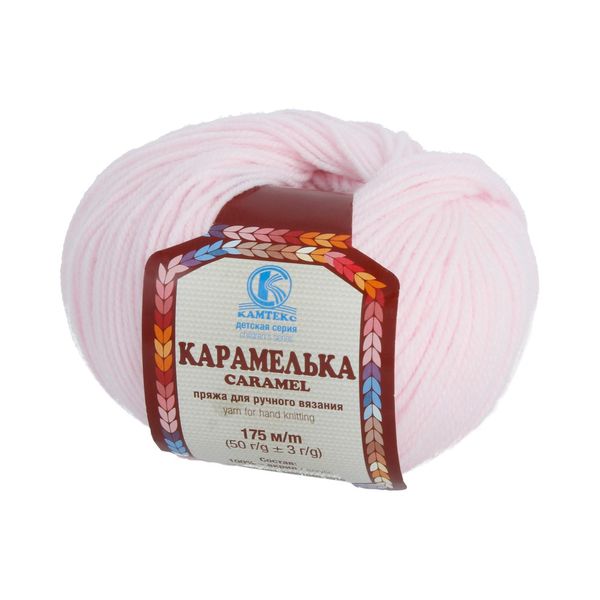 Пряжа Камтекс Карамелька / уп.10 мот. по 50 г, 175 м, цв.293 розовый песок