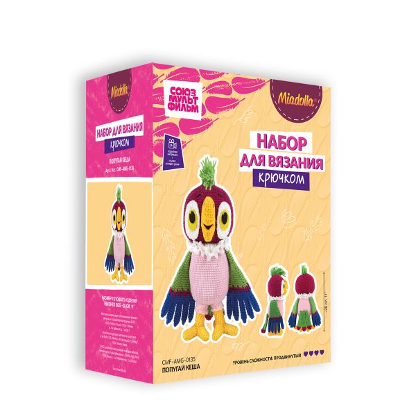 Набор для вязания Miadolla, Попугай Кеша, CMF-AMG-0135