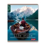 Тетрадь ученическая общая, A5+ 96 л. на скобе 60 г/м², белизна 100%, 5 шт, клетка в термоусадочной пленке, 000789 Вояж, Светоч 96ТЕТк-001