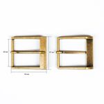 Пряжка ременная металл 40 мм латунь, металл, 2 шт, BIG