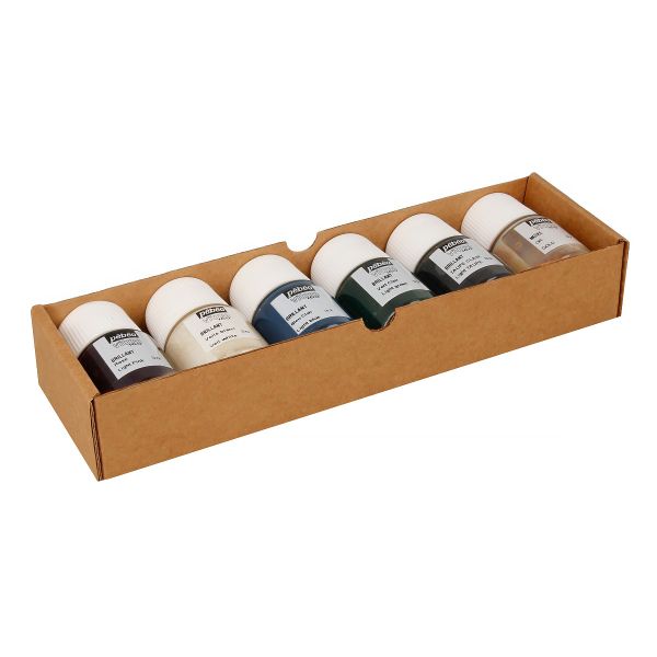 Набор красок Pebeo Vitrea 160 Открытие по стеклу под обжиг 6 цв. 20 мл, 756463 3 пастельные