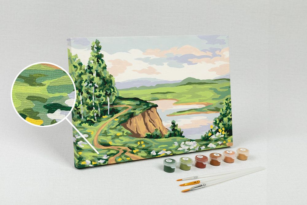 Картина по номерам Фрея, Родные берега, 30х20 см