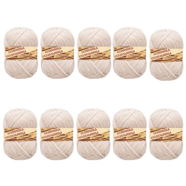 Пряжа Носочная добавка / уп.10 мот. по 50 г, 200±20 м, суровый