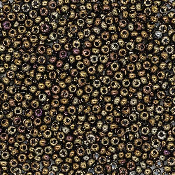 Бисер Preciosa цветной радужный 10/0 (2.3 мм), круг.отв, 20гр, уп.5 шт