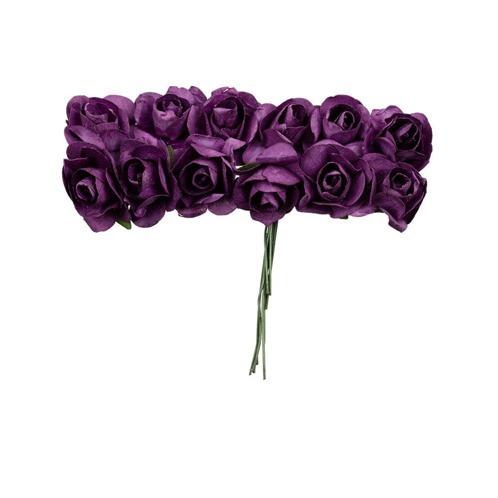 Цветы декоративные 6х12 шт, 45 Баклажан (фиолетовый), Mr.Painter PFE-15