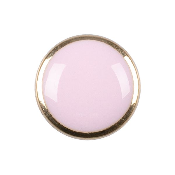 Пуговицы металл 15 мм, 6 шт, 132 розовый, Blitz MB 0279