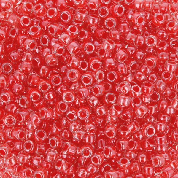 Бисер Toho 15/0 круглый (1.5 мм), 25 г (5х5 г), 0341св. красный