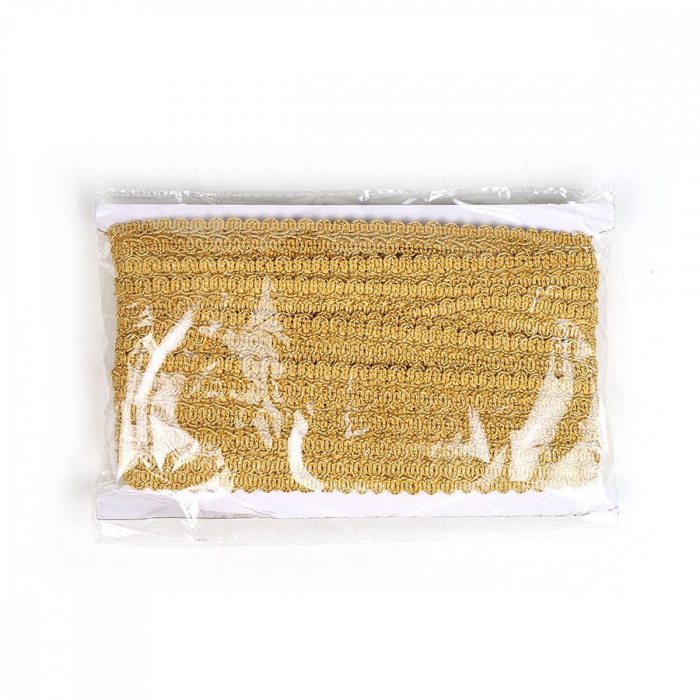 Тесьма отделочная 20 мм, 1-10 цв.золото уп.13.71м