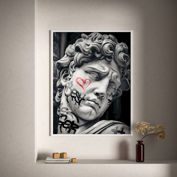 Картина по номерам Фрея PNB/PM-276, Давид с граффити, 40х30 см