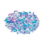 Бусины пластик ⌀4, 6, 8, 10 мм, 100±2 г, №04 ассорти, Zlatka PBBM-01