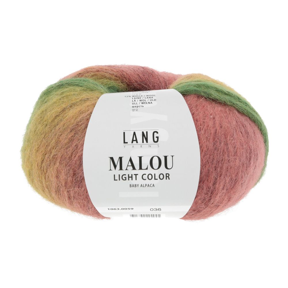 Пряжа Lang Yarns (Ланг Ярнс) Malou Light Color / уп.10 мот. по 50 г, 190 м, col. 0712 /TOS/