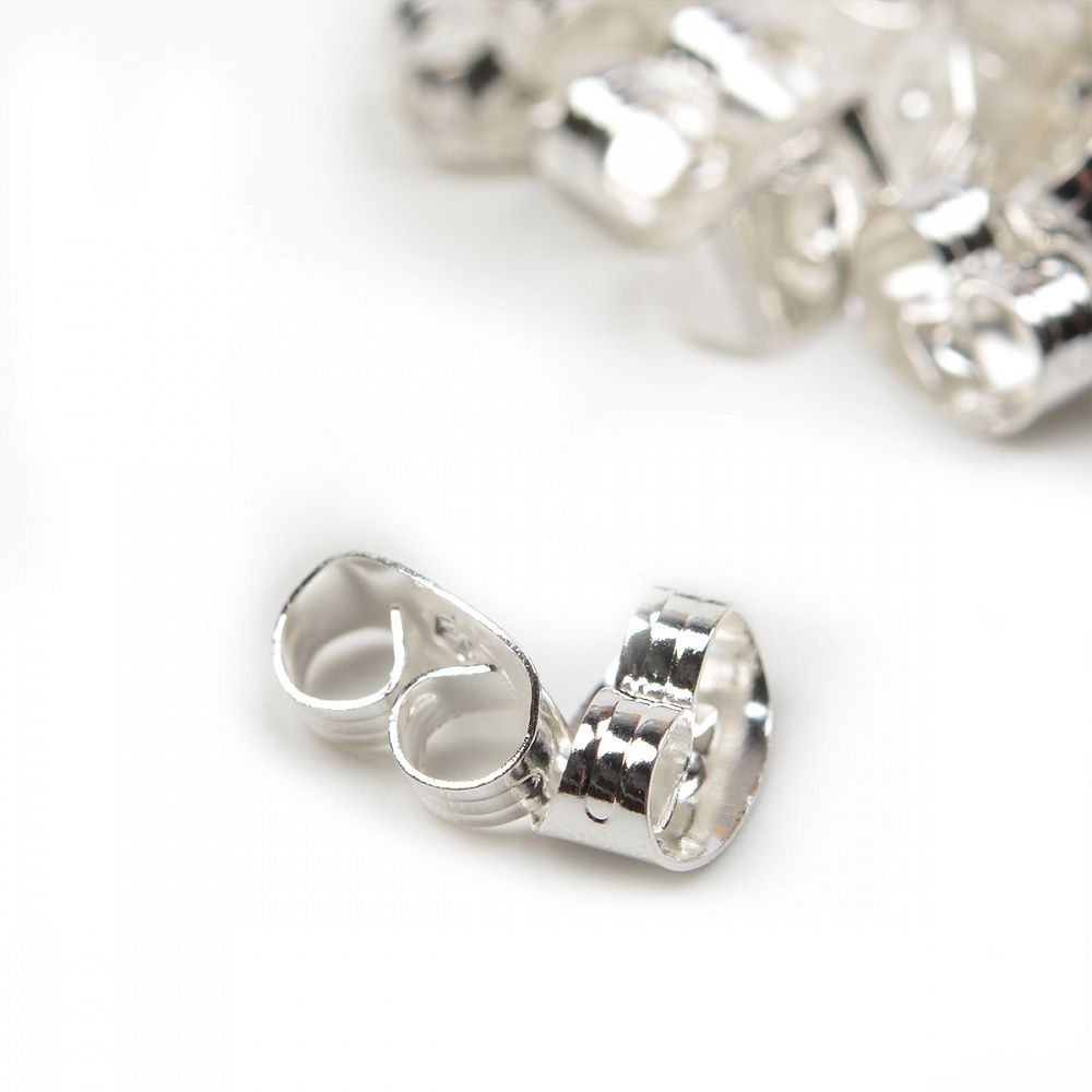 Заглушки 6х4 мм, арт.MH.111937-2, цв. серебро, уп. 200 шт