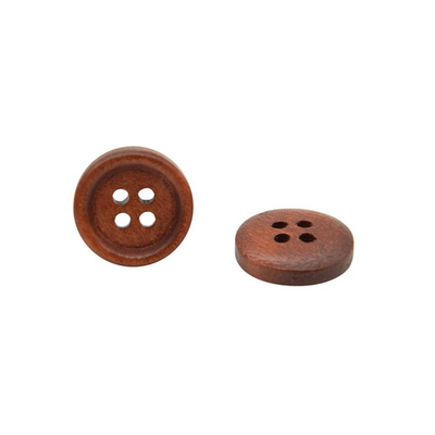 Пуговицы 4 прокола 24L (15мм), (Brown1 (коричневый1)) W01, 72 шт