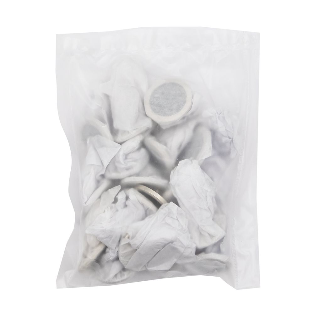 Часть кнопки Альфа (S-образная) ⌀25 мм (A-часть), 5/25 с кантом, металл/цв.эмаль, никель/черный, 20 шт, BIG