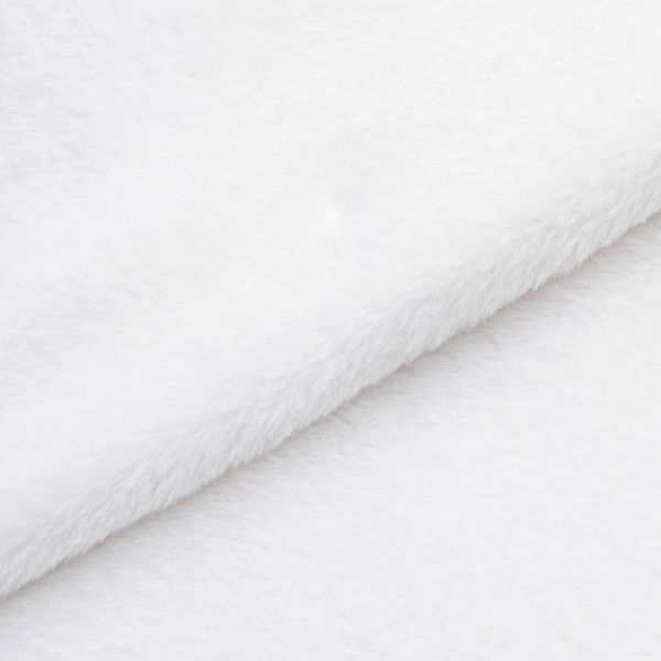 Мех Кролик ворс 6-8мм (48 см / 50 см), плотность: 280 г/м².,100%п/э (белый), 23697