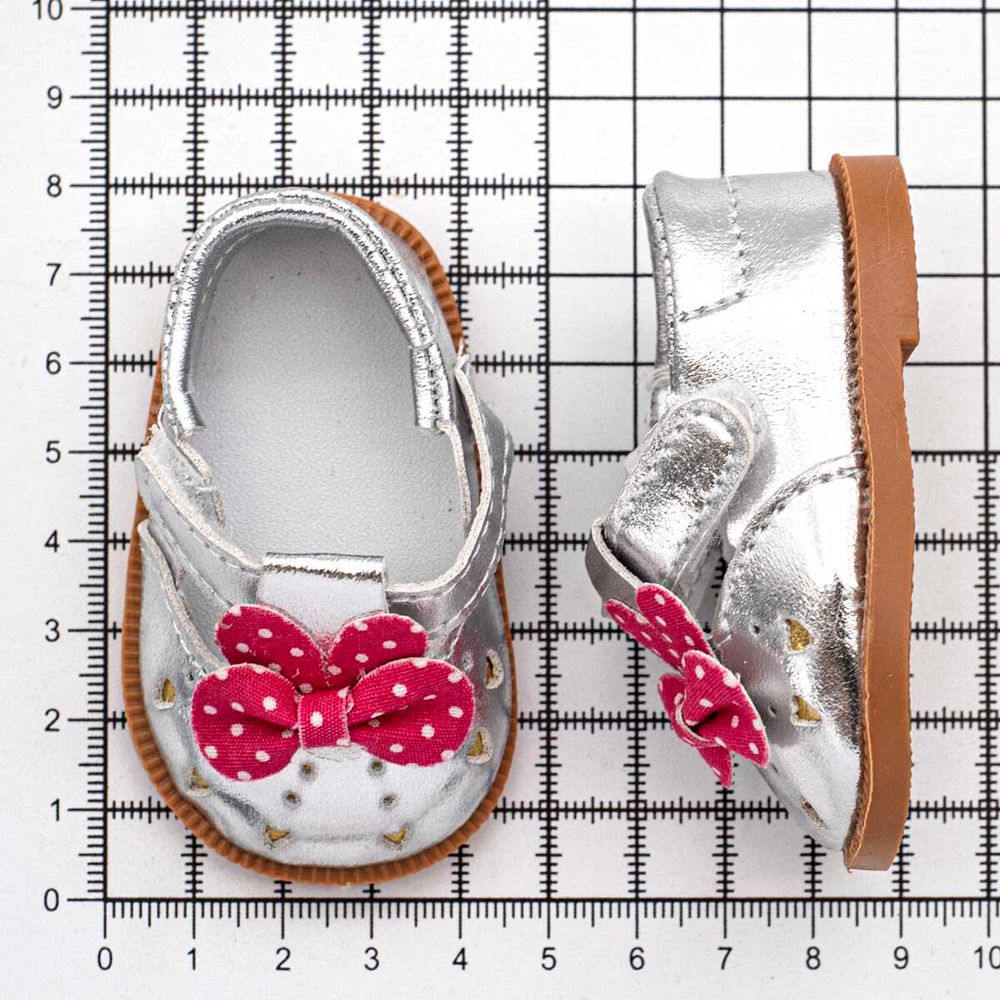 Туфельки 7,5х4,5х3см, пара (серебряный), DSS8277