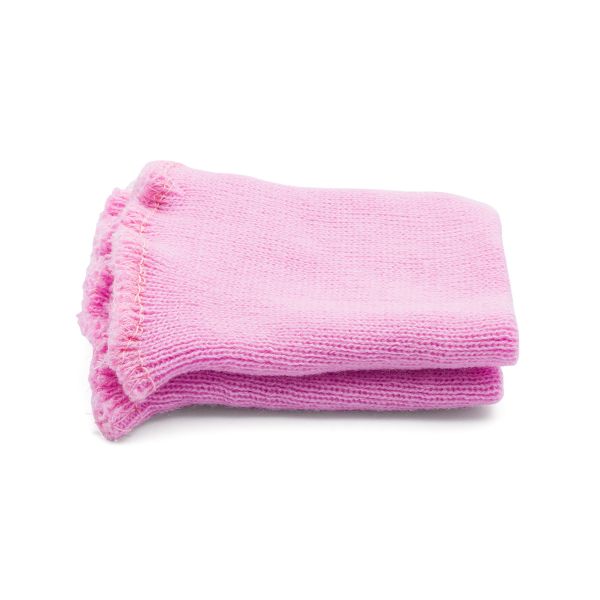 Манжеты трикотажные 8.0х9.5 см, 1 пара, средней плотности 14 кл, 1х1, В-21 миндаль, розовый