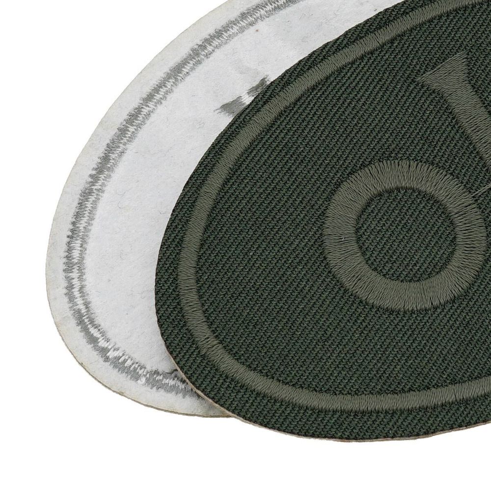 Термоаппликация овал OK 92х60мм (Khaki (хаки)), 2 шт, LA560