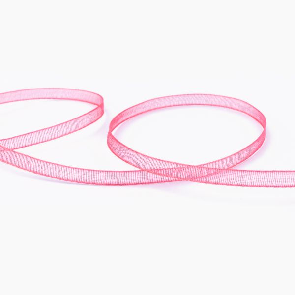 Лента капроновая (органза) _3.0 мм / 45.7 метров, 119 коралловый, Blitz OR-3