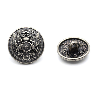 Пуговицы на ножке 28L (18мм), металл (Old Nickel серебро черненое), 36 шт, ME 643