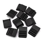 Пряжка силовая для стропы пластик 32 мм, цв. черный, 10 шт