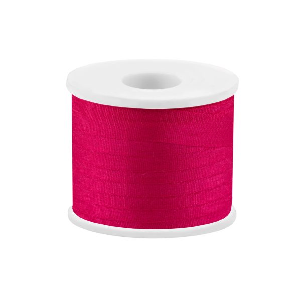 Лента (тесьма) шелковая 7.0 мм / 45.5±0.5 метров, №093 малиновый, Gamma SR-7