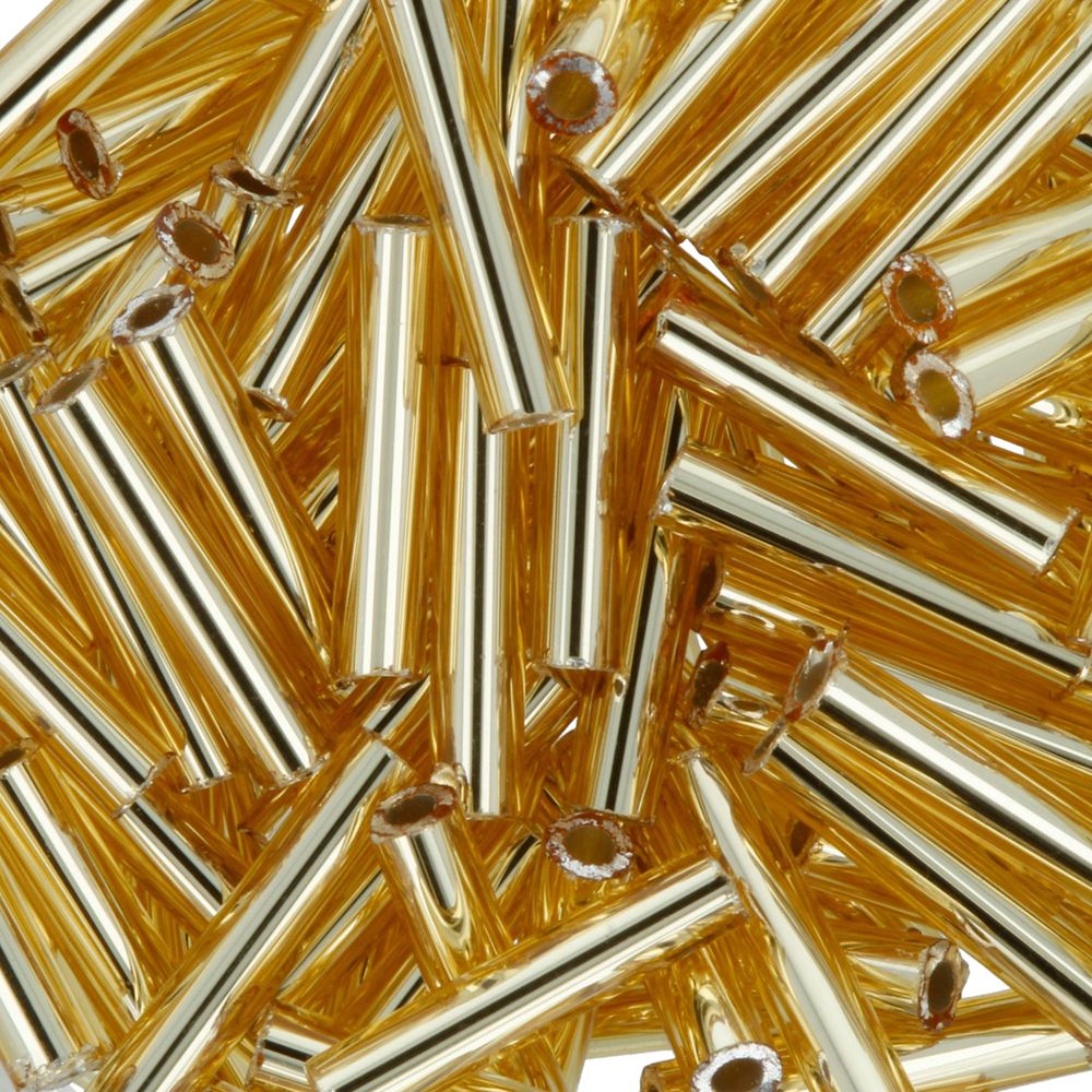 Бисер Toho Bugle 3 (9 мм), 5х5 г, 0022B золотистый