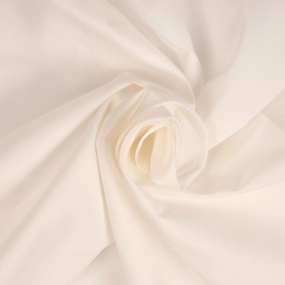 ТиСи (T/C) поплин стрейч 110 г/м², 150 см / 1 метр, TBY.TC.02.1, цв.айвори