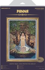 Набор для вышивания нитками Panna, Золотая серия, Оберег Веда, 31,5х43 см