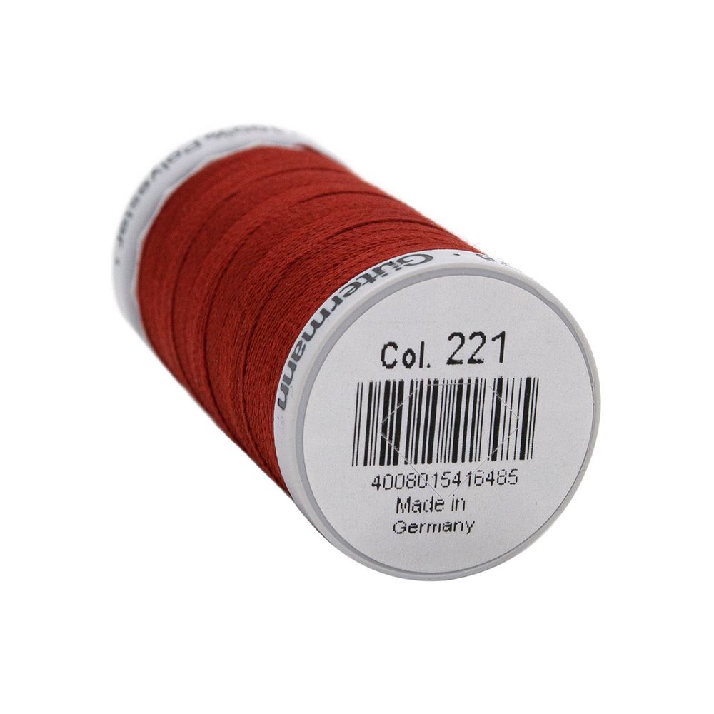 Нитки суперкрепкие Gutermann Extra Strong M782, 100м, 221 красно-терракотовый, 5 катушек
