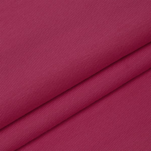 Футер 2-нитка петля поликоттон стрейч 220 г/м², 160 см / 30 метров, ФУТ2Х.TBY.ХЛ-ПЭ.51, цв.51 фуксия