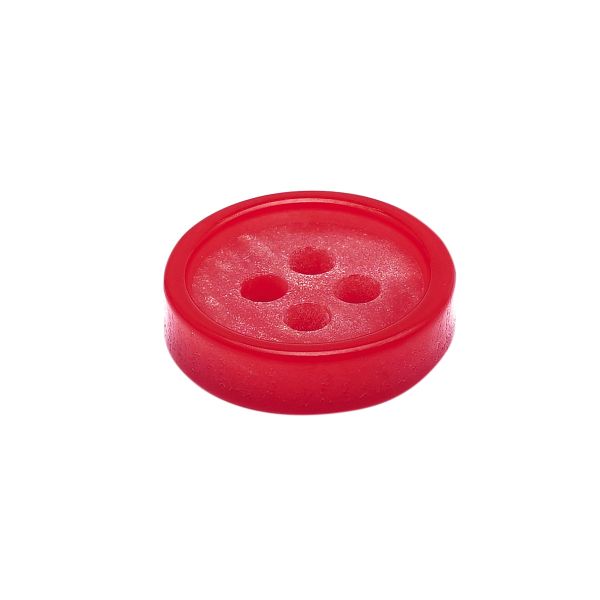 Пуговицы 4 прокола 18L (11мм), пластик (col.11 ярко-красный), CB_M-57, 72 шт