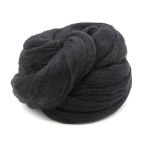 Шерсть для валяния Троицкая п/тонкая 1х100 г (до 29 мкр), 02 черный