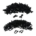 Крючки пришивные в оплетке 18х35 мм, цв.черный, 100 шт