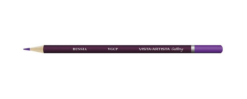 Карандаш цветной художественный заточенный, 6 шт, 409 Фиолетовый (Violet), Vista-Artista Gallery VGCP