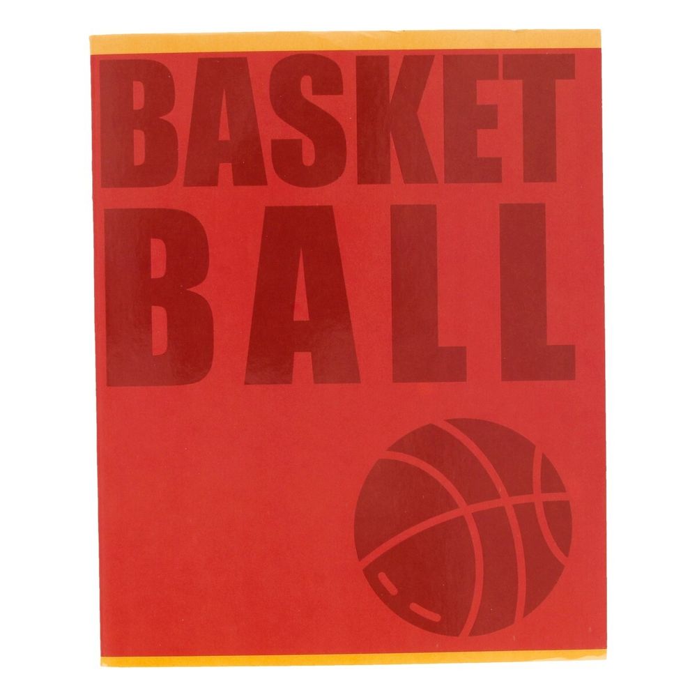 Тетрадь Спорт A5 48 л. на скобе 60 г/м², 10 шт, клетка, SVT 481521 02 баскетбол красный, Светоч