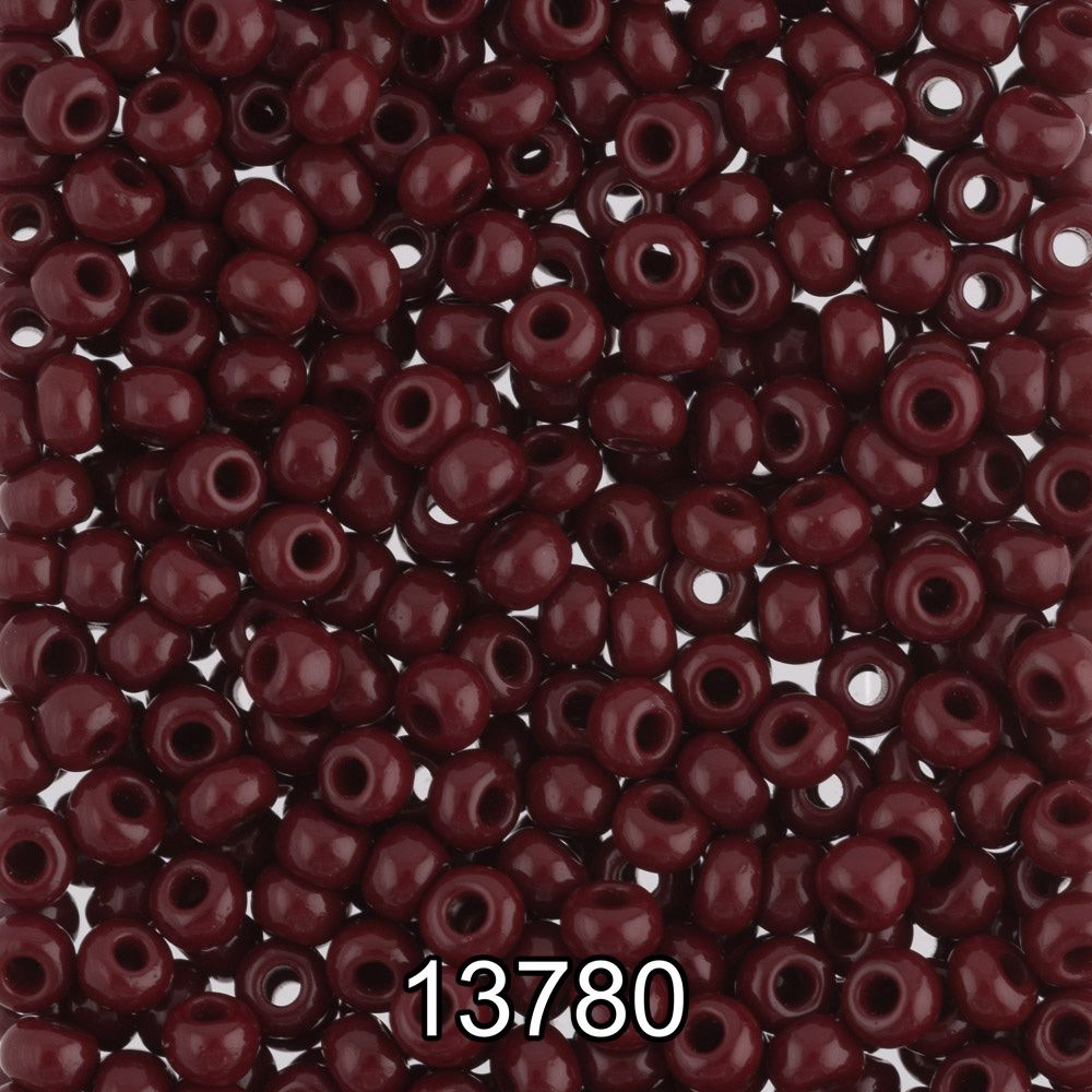 Бисер Preciosa 10/0 (2.3 мм), 500 г, 13780 (Ф187) т.коричневый