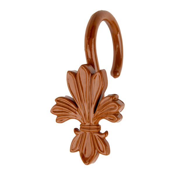 Крючки шторные для карниза навесные ⌀6 мм, 10 шт, 04 под дерево, Sofi H10