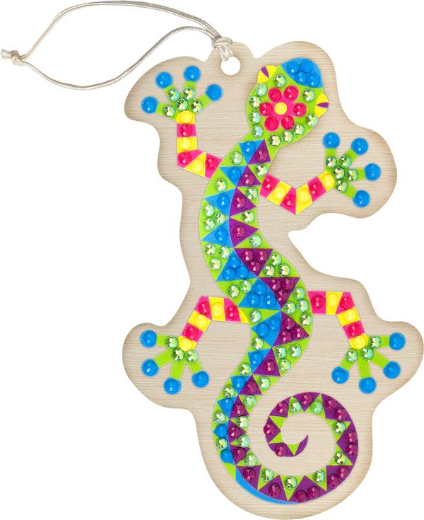 Алмазная (кристальная) мозаика Фрея ALVP-027, подвеска Ящерка, 6х10 см