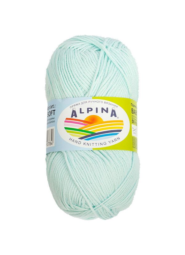 Пряжа Alpina Baby Super Soft / уп.10 мот. по 50г, 150м, 06 св.мятный
