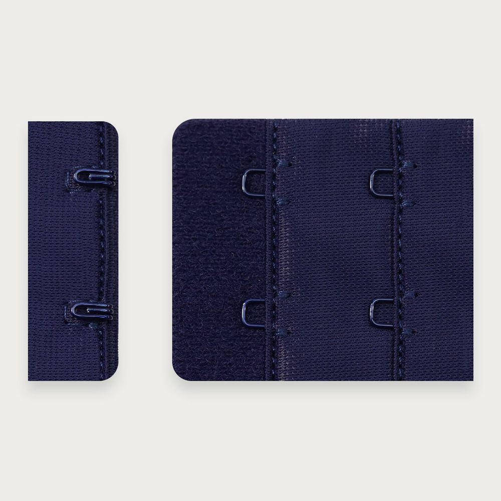 Застежки для бюстгальтера текстильные 2х2, 38 мм, 25 шт, 061 т.синий, Arta