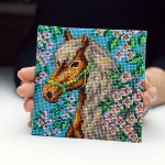 Набор для вышивания бисером Кроше (Радуга бисера) Т24_5204, Аврора 14х14 см