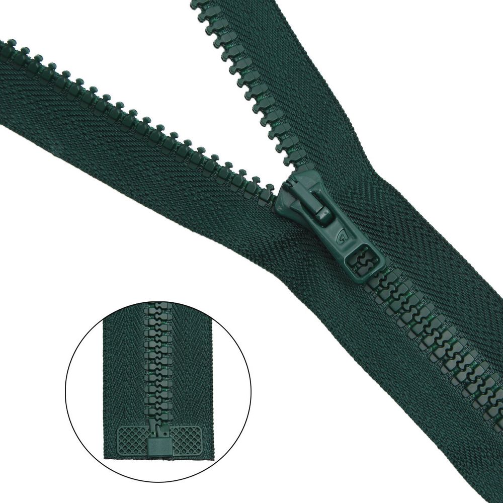 Молния трактор Arta Т6 (6 мм) 1 зам., разъем., 65 см, цв. 054 т.зеленый, уп.5 шт