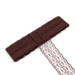 Кружево на сетке 45 мм / 9.14 метра, 14 коричневый, 3AR3730