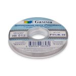 Лента репсовая (в рубчик) с зубчатым краем 10.0 мм, 25±1 метров, 012 серый, Gamma PTGR-10