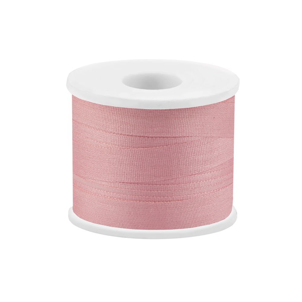 Лента (тесьма) шелковая 7.0 мм / 45.5±0.5 метров, №066 бл. розовый, Gamma SR-7